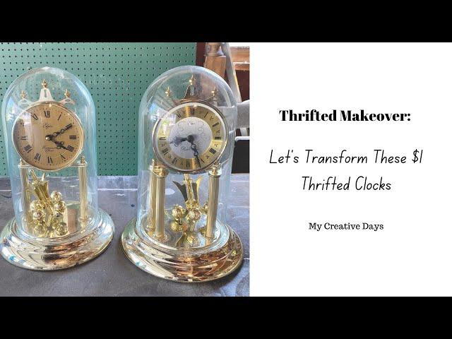 Transforming Thrifted Clocks: DIY Makeover for Stunning Home Decor!