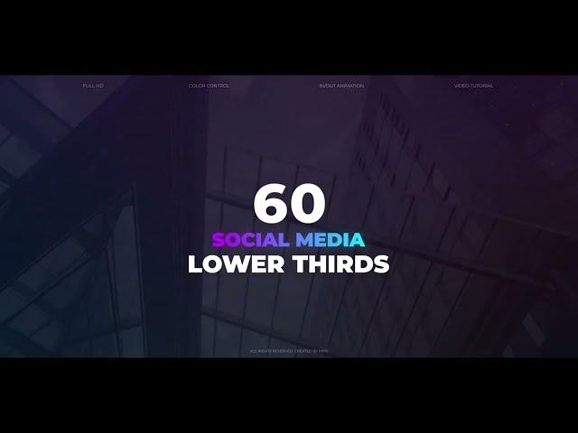 Social Media Lower Thirds   Premiere Pro Templates