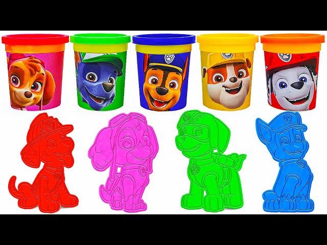 Playing with Paw Patrol Play Doh | Learn Animals, Numbers, Shapes | Preschool Toddler Learning Video