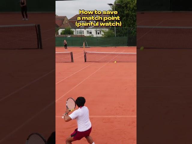 HOW TO SAVE A MATCH POINT (PAINFUL WATCH) #nadal #tennisplayer #tennistour #sports #tennis