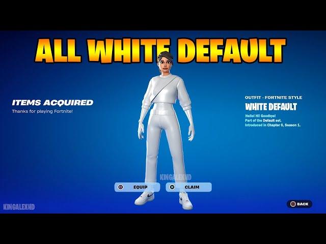 How To Get All White Default Skin in Fortnite NEW Update!