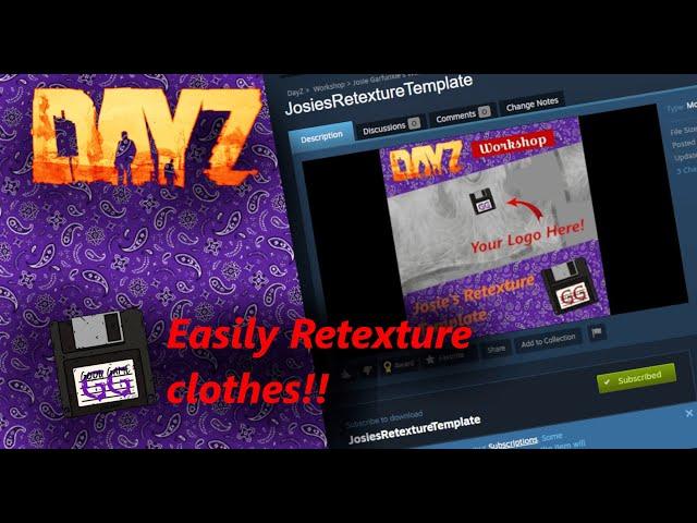 DayZ PC | How to Easily Retexture a Shirt!!