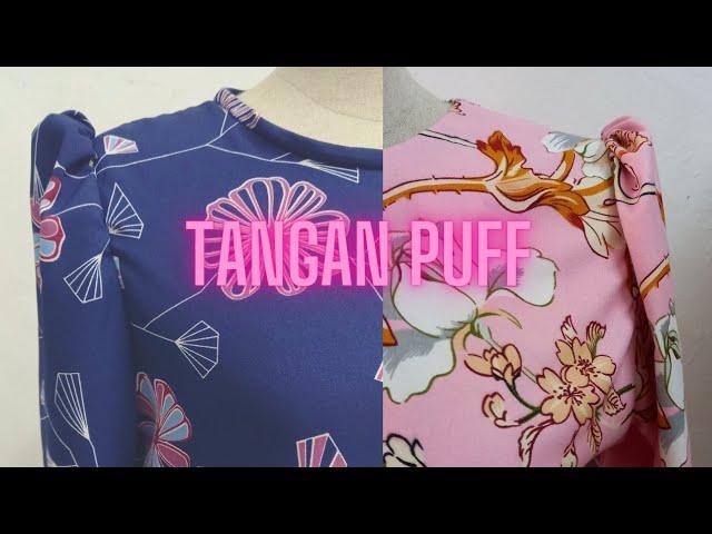 Cara Paling Simple Buat Pola lengan Puff | Cara jahit