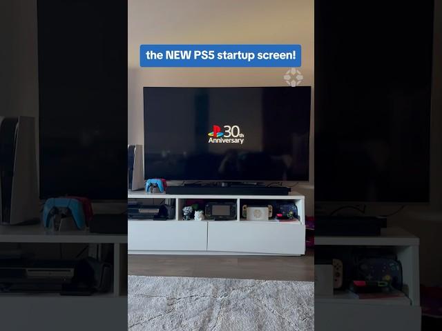 The PS5 surprised us with a new startup screen! #ps5 #ps1 #ps2 #ps3 #ps4 #startup #bootup #sound