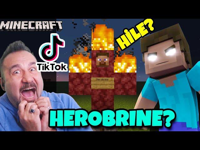 MİNECRAFT VİRAL TİKTOK  HİLELERİNİ DENİYORUZ ! HEROBRINE GERÇEK Mİ? HİLE Mİ? | MINECRAFT OYNUYORUZ