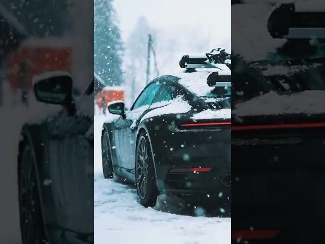 Porsche Beauty In Snow | #shorts #like #share #subscribe #porsche #welovecars