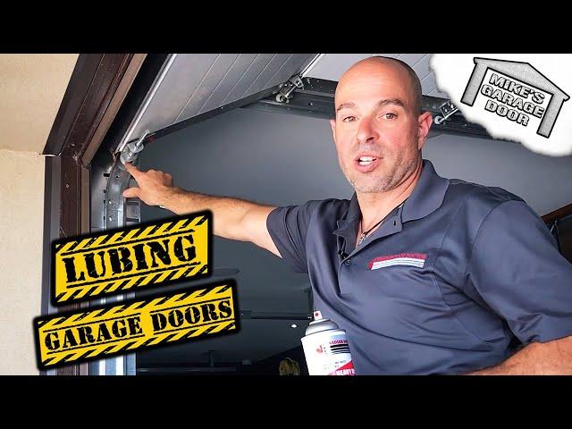 How To Lube A Garage Door Properly! "Mike's Garage Door"