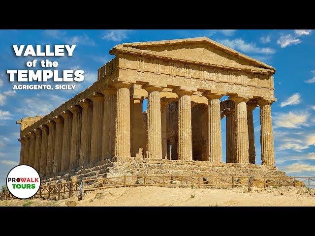 Valley of the Temples - Agrigento, Sicily Walking Tour - 4K