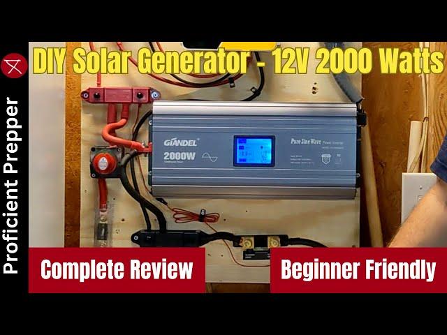 How to Build a DIY Solar Generator Setup - Complete Review - Beginner Friendly - 12V