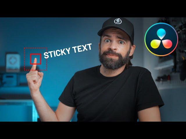 How to STICK TEXT to a Moving Object FAST! | DaVinci Resolve 18 Tracking Tutorial