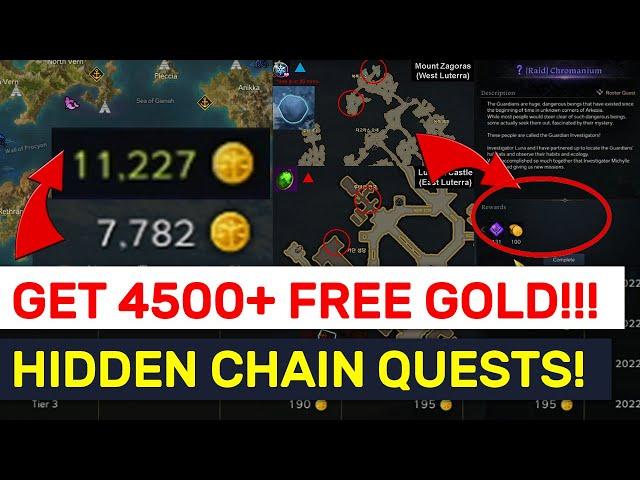 GET 4500+ GOLD FROM THIS CHAIN QUESTS! Start It NOW!! | Lost Ark