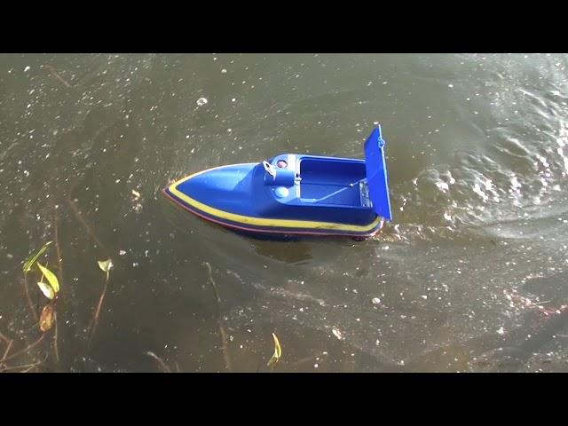 Кораблик для рыбалки BOATMAN Mini 2A, прикормочный, карповый. Тест на воде. Видео обзор -Часть 2