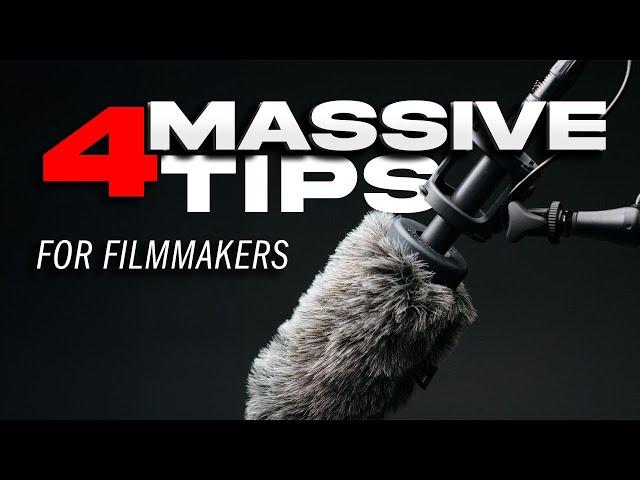 4 MASSIVE Audio Tips EVERY Filmmaker NEEDS To Know