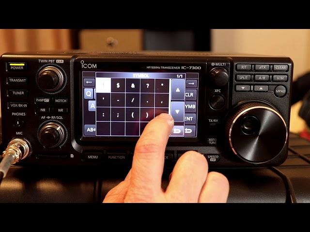 Icom IC7300 A to Z #38 RTTY Transmit Memories