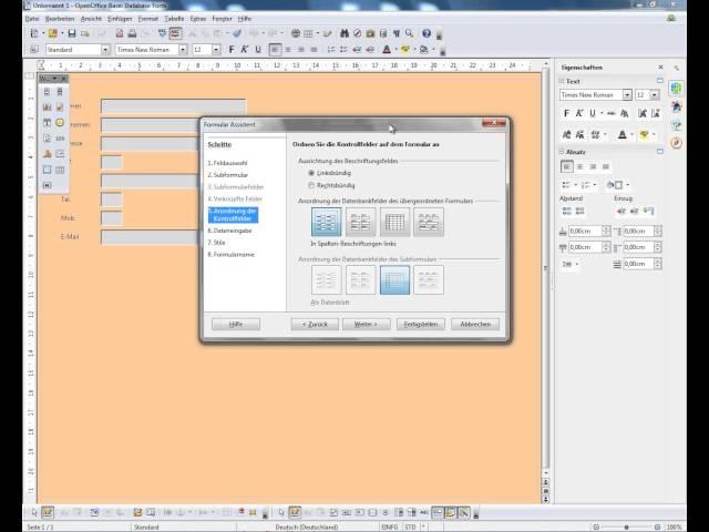Open Office Datenbank erstellen Tutorial Teil1 [German]