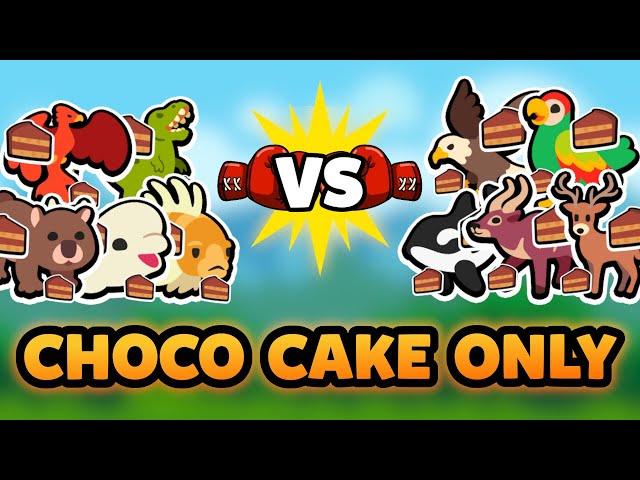 Super Auto Pets but we have to use CHOCOLATE CAKE