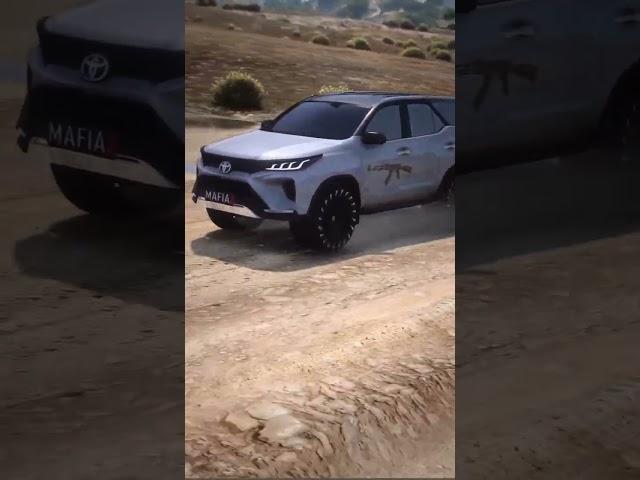 new black Fortuner off roading video by AK Gaming zone