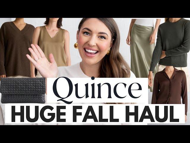 *HUGE* Quince Fall Fashion Haul ⭐️  $50 CASHMERE!!