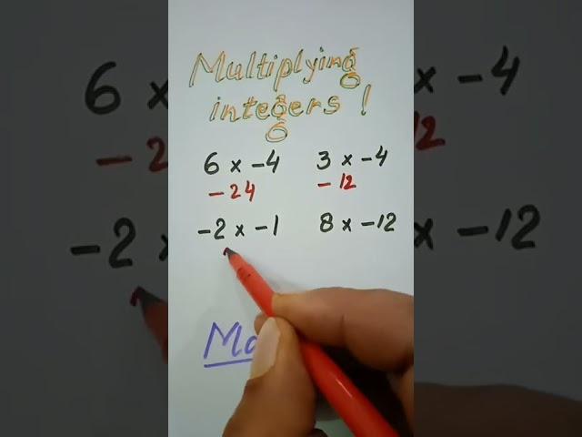 Multipling integers #MathMarrow#Math shorts#Math tricks