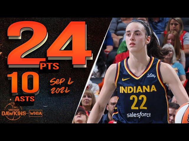 Caitlin Clark Records a 24 Pts, 10 Asts, 10 Rebs Triple-Double vs Sparks  | Sep 4, 2024