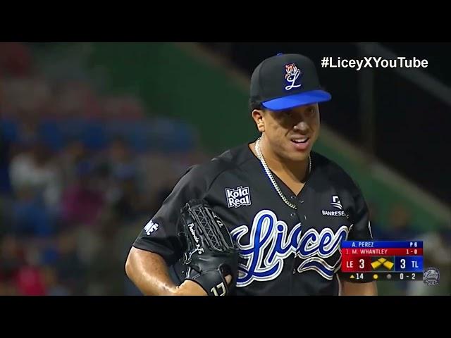 LA HISTÓRICA ACTUACIÓN DE ANDREW PEREZ AL SACAR LOS 3 OUTS CON LAS BASES LLENAS ANTE EL ESCOGIDO!