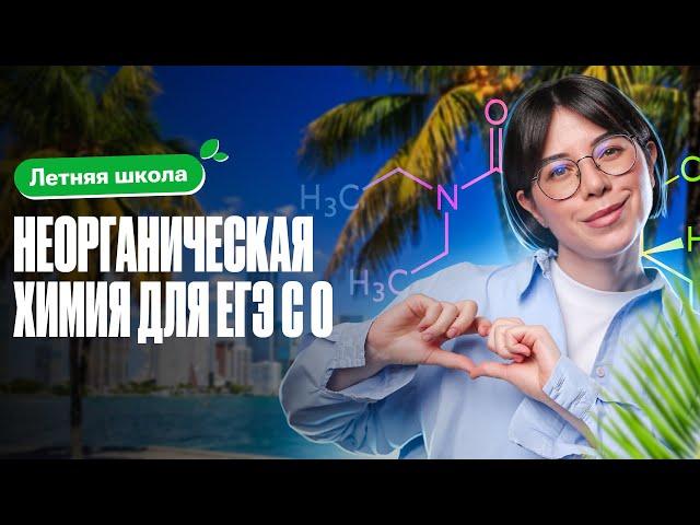 Неорганическая химия для ЕГЭ с 0: ПОЛНЫЙ РАЗБОР | Летняя школа 100Б | Катя Строганова