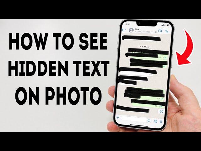 How To Read Blurred Text on a Photo iPhone / Android