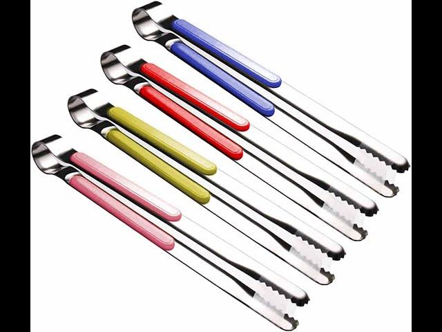 AXGO Stainless Steel Kitchen Tongs