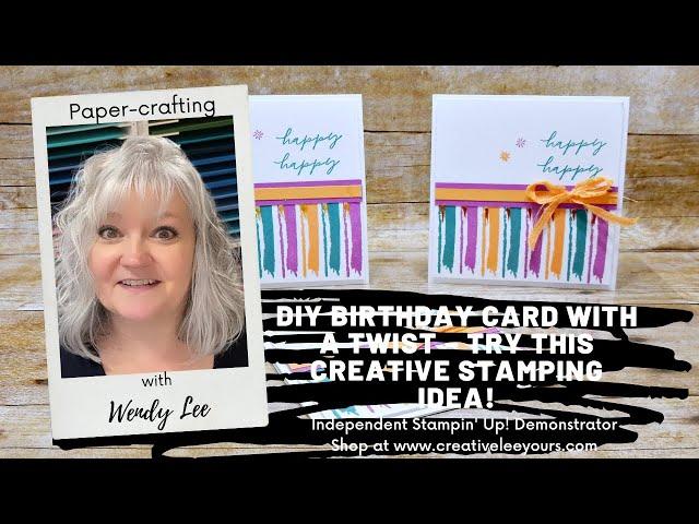 DIY Birthday Card with a Twist – Try This Creative Stamping Idea!