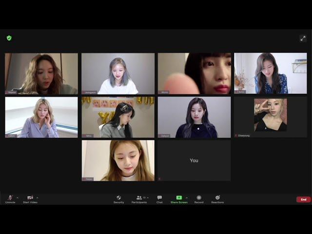 study with twice through zoom 트와이스와 함께 공부 해 トゥワイスと一緒に勉強しよう