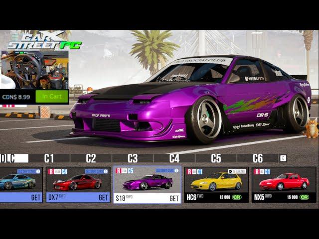 CarX Street PC - NEW $10.00 Drift Pack DLC First IMPRESSIONS!! 180sx/RX7/S15