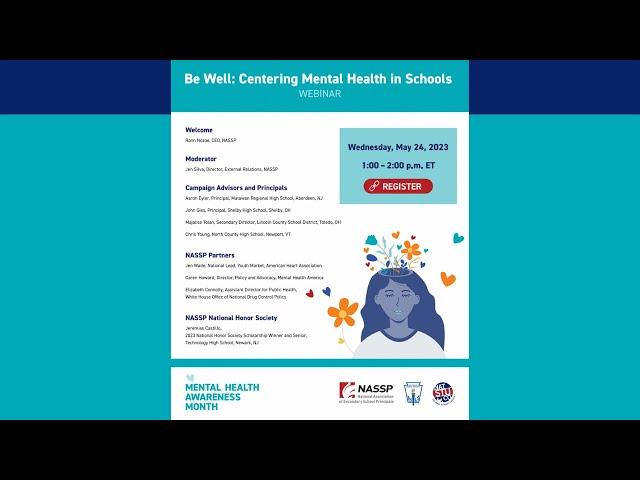 Be Well: Centering Mental Health in Schools