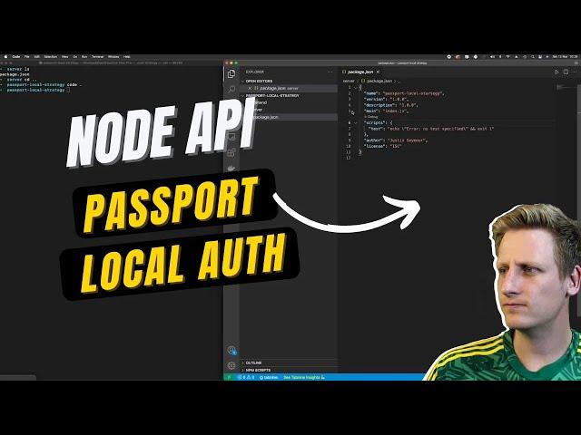 19 - Node js + Passport - Local Authentication Strategy - Installing and configuring passport