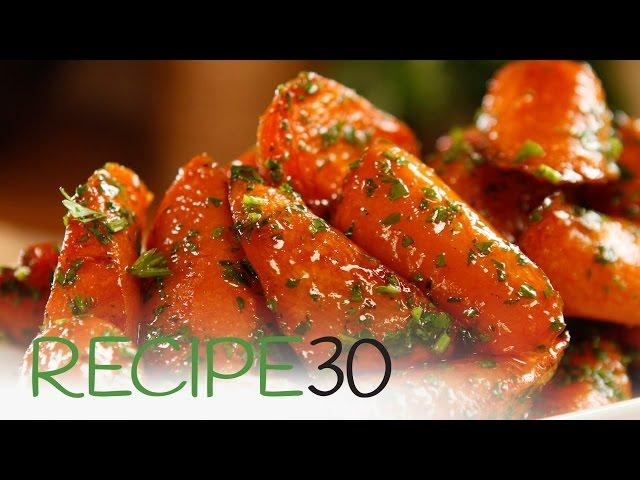 Roasted Glazed Carrots- By RECIPE30.com