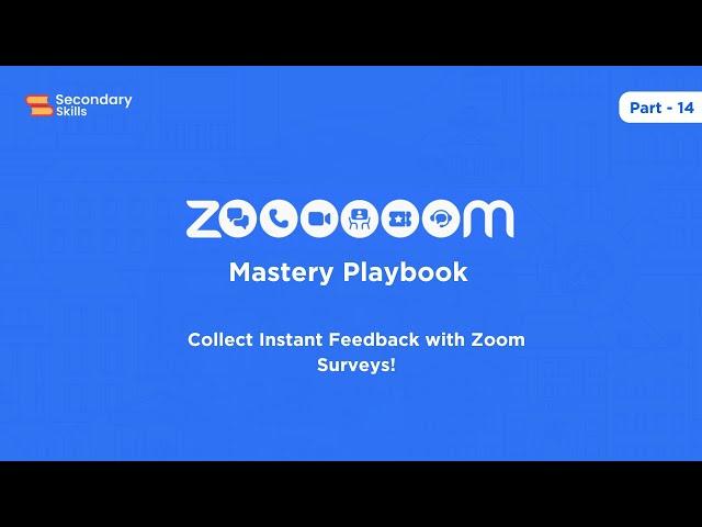  Collect Instant Feedback with Zoom Surveys! | Lesson 14