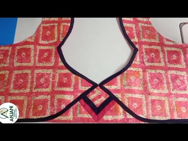 blouse back side design {Anjani boutique fashion style}