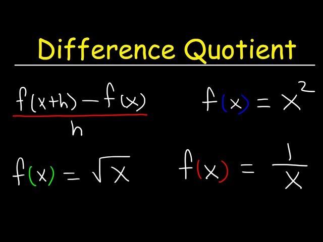 Difference Quotient