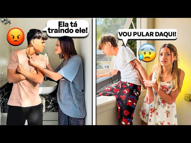 A MANU MAIA ESTÁ TRAINDO ELE!! *ele ficou arrasado*