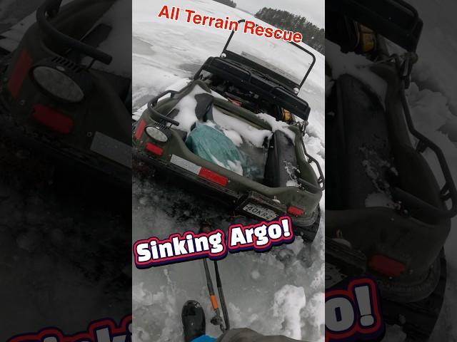 GOING DOWN!  #offroadrecovery #icerecovery #argo #dangerousjobs