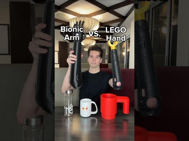 Bionic Arm vs. LEGO Hand: Drinking