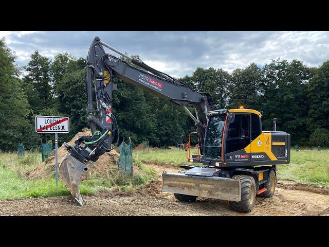 Construction Of A New Road With A Place To Turn