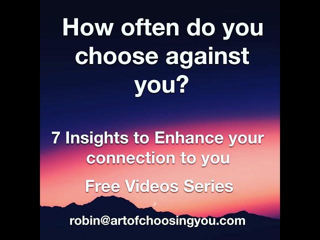 3rd Insight-To Enhance Your Connection To You