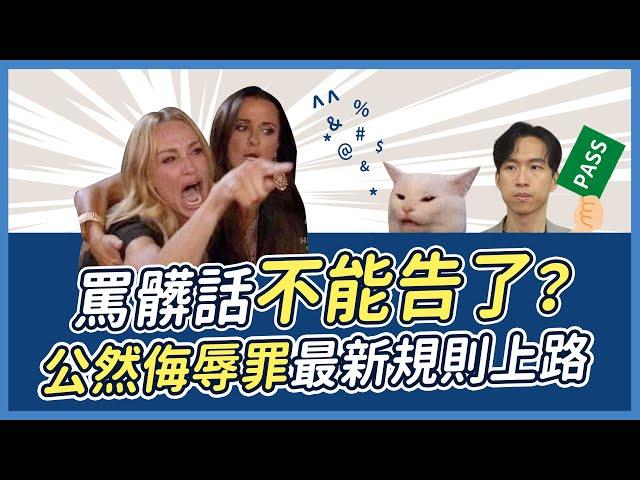 臭雞X、X你X 都免罰！？公然侮辱釋憲結果出爐！| 喵星律師 施宇宸