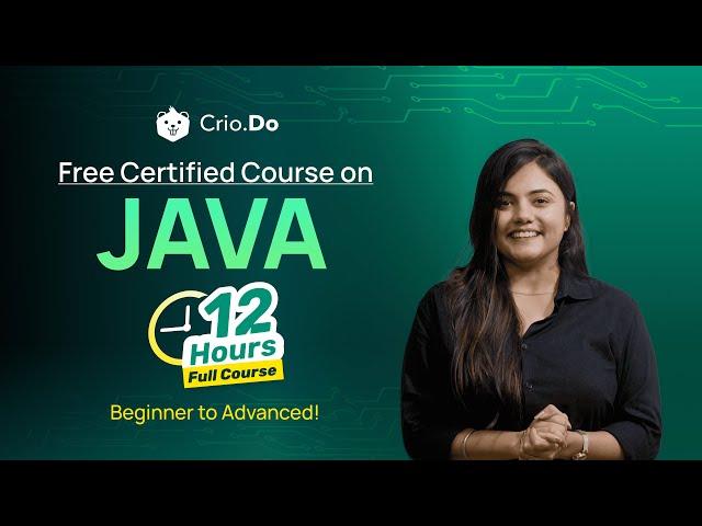 Free Certified Java Programming Course for Beginners | 12-Hour Full Java Tutorial (2024 Edition)