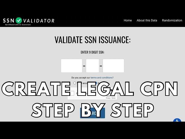 Best Way To Create & Build A CPN Credit Profile  STEP BY STEP In 2024 (Educational Purposes Only)