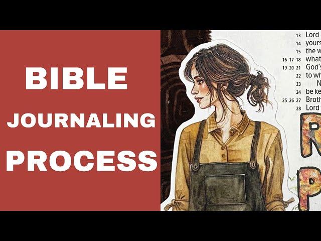 Bible Journaling Process | By the Well 4 God Biblical Thanks | Mixed Media Bible Journaling