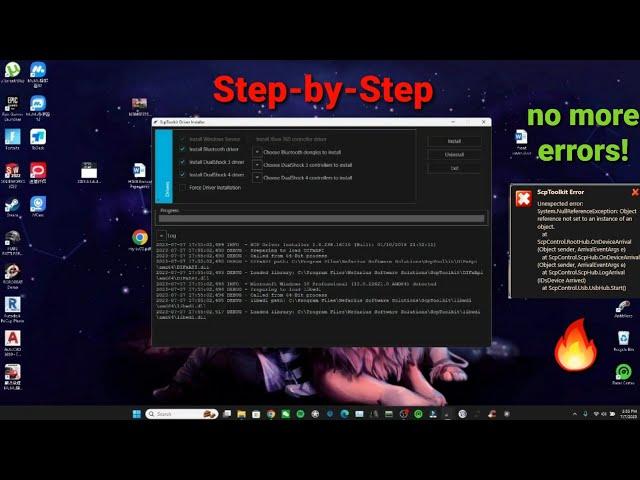 How to connect Strike Pack Dominator to Laptop\Pc\PS4 using Scptoolkit NOT DS4 (Step By Step!)