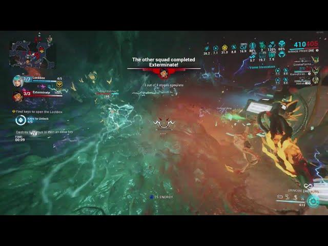 Warframe Bug: Faceoff instant exterminate completion