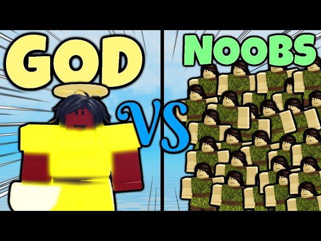 30 NOOBS versus 1 GOD | Booga Reborn