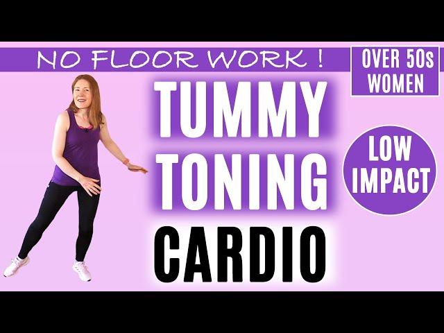 ALL STANDING CARDIO ABS WORKOUT FOR WOMEN OVER 50 | TUMMY TONING EXERCISES | Lively Ladies